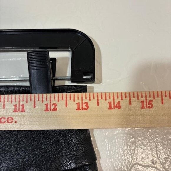 Commando Faux Leather Jogger Pants Womens XS Black Pull On Elastic Waist Pockets - Picture 6 of 8